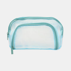 Whsmith Mesh Multi-Zip Pencil Case