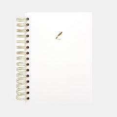 A5 White Wiro Notebook