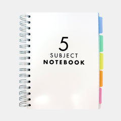 A5 5‑Subject Notebook