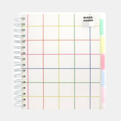 A5 5‑Subject Notebook – White Grid