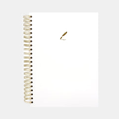 A4 White Wiro Notebook