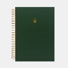 A4 Green Wiro Notebook