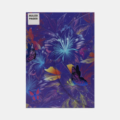 A5 Magnetic Notebook – Butterfly Blue