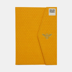 A5 Magnetic PU Leather Notebook – Yellow Bee