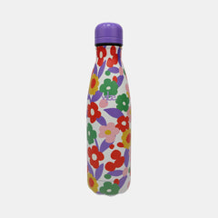 Joyful Floral Water Bottle Steel 500 ml
