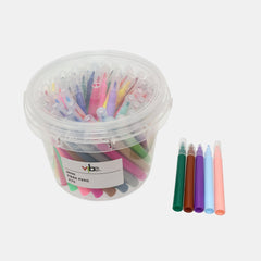 70‑Colour Mini Fibre Pens in PP Storage Tub