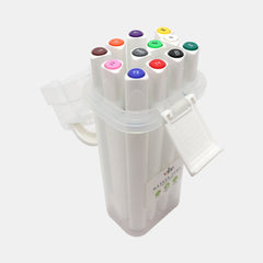Set Of 12 Dual End Marker Pens