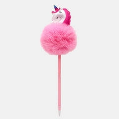 Pastel Unicorn Fluffy Pen- Black Ink