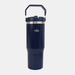 Navy Flip Straw 900Ml
