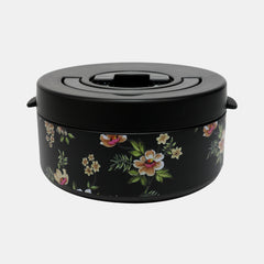 Black Floral Large Food Jar