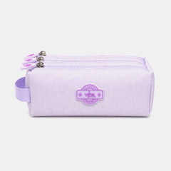 Vibe 3‑Zip Pencil Case Sugar Plum
