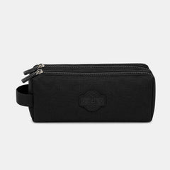 Vibe 3‑Zip Pencil Case Black