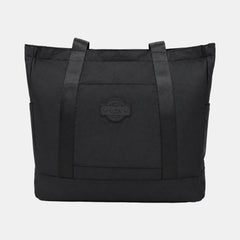 Vibe Multi‑Compartment Tote Bag With Padded Laptop Sleeve Black