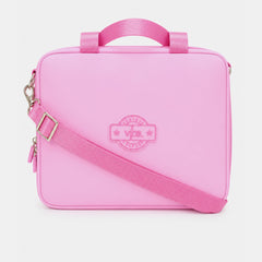 Vibe Insulated Lunch Bag With Trolley Sleeve & Removable Strap Mono Pink
