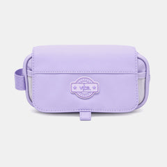 Vibe 2‑Zip Flip Pencil Case Mono Lilac