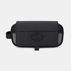 Vibe 2‑Zip Flip Pencil Case Mono Black