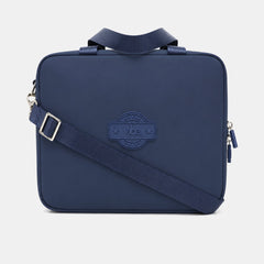 Vibe Insulated Lunch Bag With Trolley Sleeve & Removable Strap Mono Navy Blue