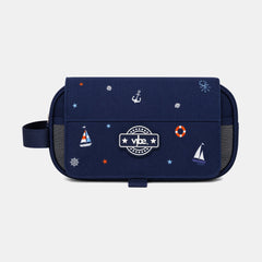 Vibe Sailing 2‑Zip Flip Pencil Case