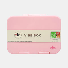 Vibe Box 4‑Compartment Small Bento Lunch Box – Blush Pink