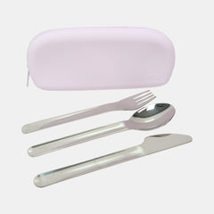 Vibe Cutlery Set With Silicone Pouch – Sugar Plum