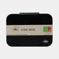 Vibe Box 4‑Compartment Small Bento Lunch Box –  Black