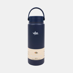 Vibe Wide Mouth Water Bottle 600Ml – Navy Blue