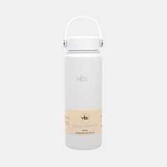 Vibe Wide Mouth Water Bottle 600Ml – White