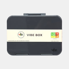 Vibe Box 5‑Compartment Bento Lunch Box –  Charcoal