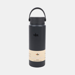 Vibe Wide Mouth Water Bottle 600Ml – Charcoal