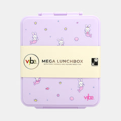 Vibe Bunny Maid Mega Lunch Box With Food Thermos & Sauce Jar – Lilac