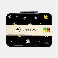 Vibe Box Soccer 5?Compartment Bento Lunch Box –  Black
