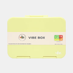 Vibe Box 5‑Compartment Bento Lunch Box –  Light Yellow