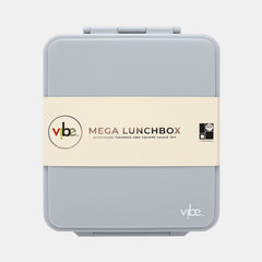 Vibe Mega Lunch Box With Food Thermos & Sauce Jar – Light Grey