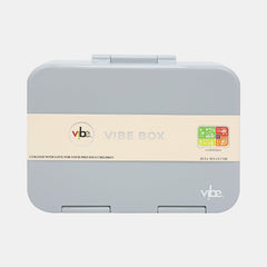 Vibe Box 5‑Compartment Bento Lunch Box –  Light Grey