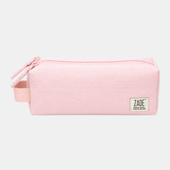 Zade Double Zip Pencil Case – Blush Metallic