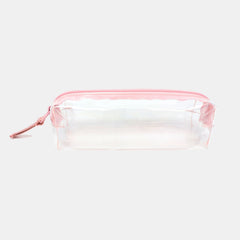 Zade Clear Single Zip Pencil Case – Ash Rose
