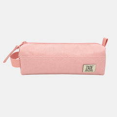 Zade Single Zip Pencil Case - Blush Metallic