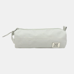 Zade Single Zip Pencil Case - Silverish Grey