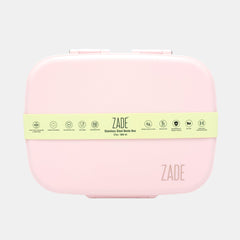 Zade Stainless Steel 3‑Compartment Bento Lunch Box 800ml – Blush Metallic