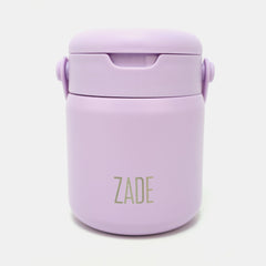 Zade Insulated Food Jar with Snack Compartment & Foldable Spoon 360ml – Lilac