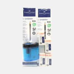 Faber-Castell  Goldfaber Hb Graphite Pencils(Pack Of 2 X 12 Pieces) With Single-Hole Tub Sharpener