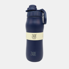 Zade Guard Insulated Water Bottle 550Ml Carabiner Handle, Navy Blue