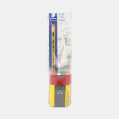 Staedtler Noris Hb 2 Graphite Pencils(Pack Of 2 X 12 Pieces) With Single-Hole Tub Sharpener