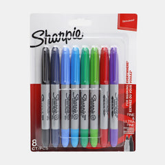 Sharpie Permanent Markers Twin Tip- Assorted Colours (Pack Of 8)