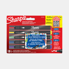 Sharpie Creative Acrylic Colour Markers- Bullet Tip (Assorted Colours-Pack Of 5)