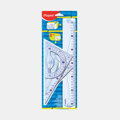 Maped Maxi Geometric Set With 30 Cm Ruler (Set Of 4)