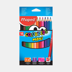 Maped Maxi Color’Peps Colour Pencils (Pack Of 12)
