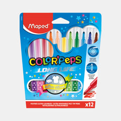 Maped  Color’Peps Felt Tip Pens (Pack Of 12)
