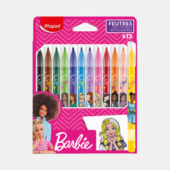 Maped Barbie Felt Tip Pen (12 Colors)