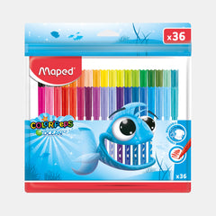 Maped Pulse Felt Pens- Ocean Colours (Set Of 36)